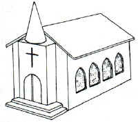 姜饼屋蓝图-教堂